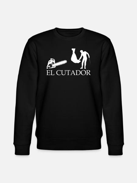 Chain Saw Lumberjack Chainsaw - Stanley/Stella CHANGER Unisex Organic Sweatshirt - black