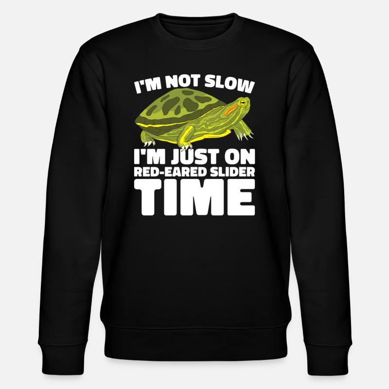 Red-eared Turtle Turtle - Stanley/Stella CHANGER Unisex Organic Sweatshirt - black