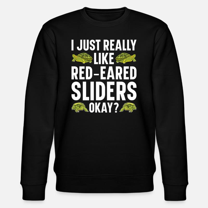 Red-eared Turtle Turtle - Stanley/Stella CHANGER Unisex Organic Sweatshirt - black