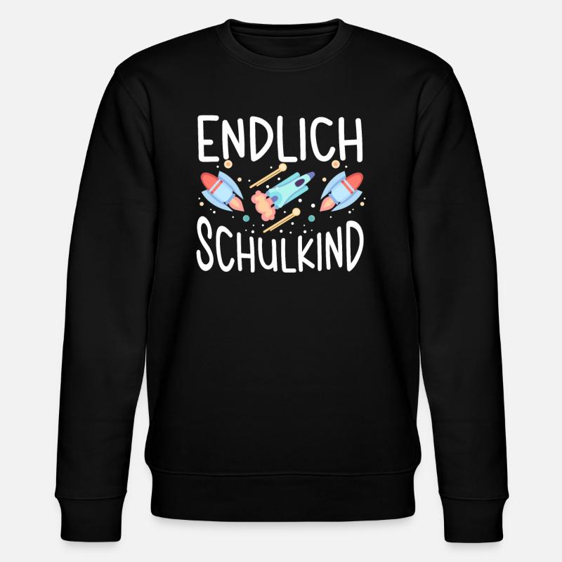 School 1. Grade - Stanley/Stella Unisex Bio-Sweatshirt CHANGER  - Schwarz