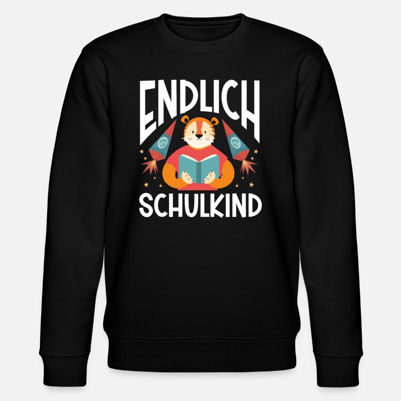 School 1. Grade - Stanley/Stella Unisex Bio-Sweatshirt CHANGER  - Schwarz