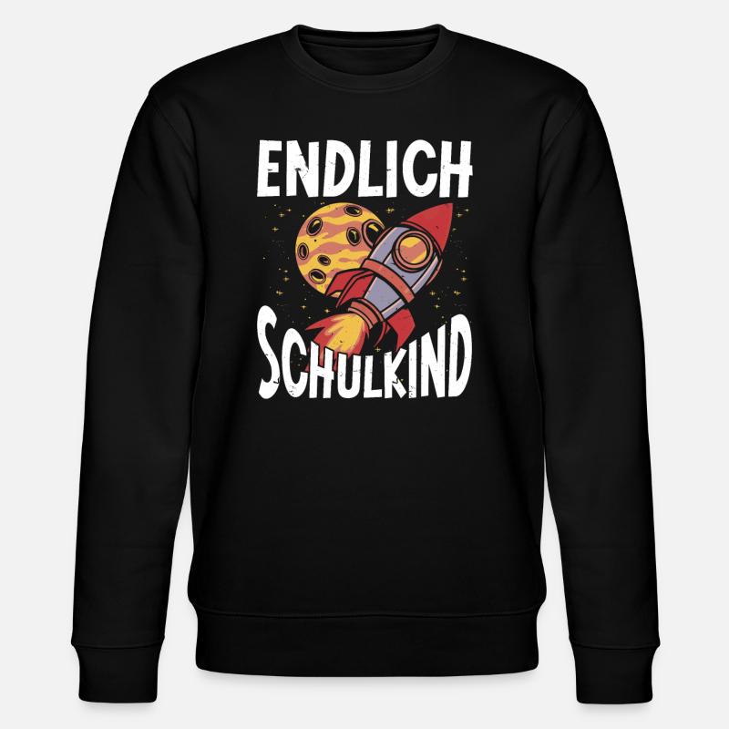 School 1. Grade - Stanley/Stella Unisex Bio-Sweatshirt CHANGER  - Schwarz