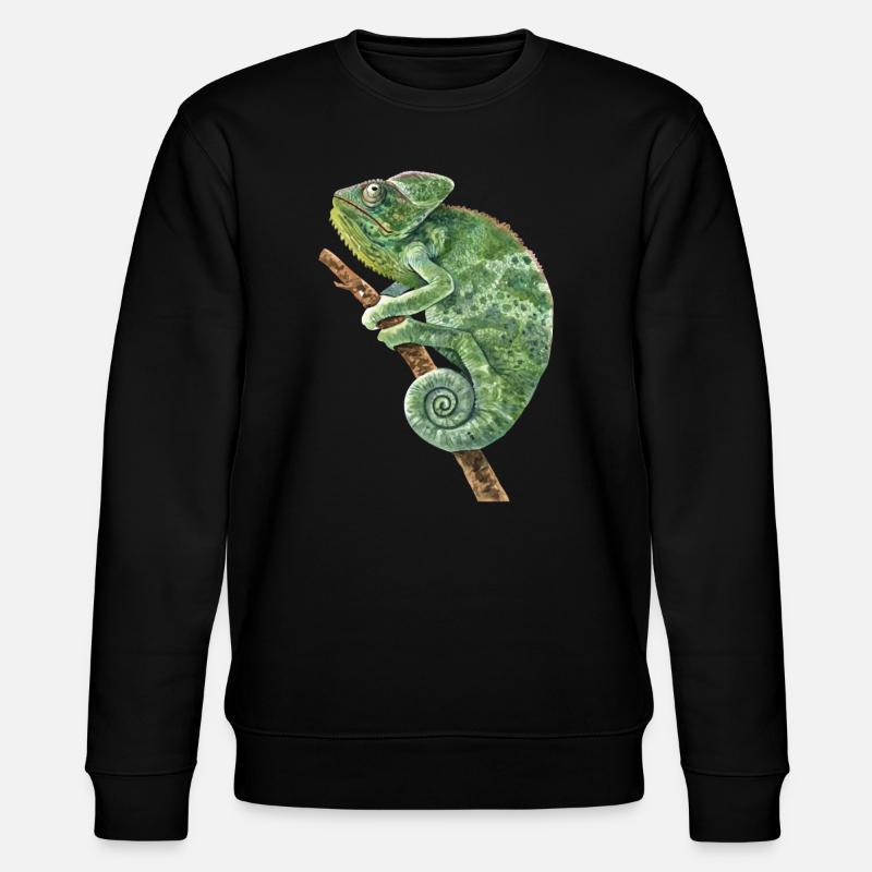 Panthère voilée Chamaeleonidae amant Caméléon - Sweat bio CHANGER Stanley/Stella Unisexe - noir