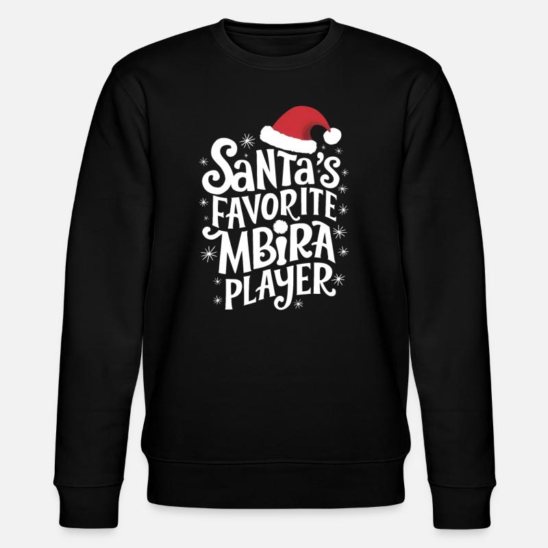 Idiophon Kalimba Geschenk - Stanley/Stella Unisex Bio-Sweatshirt CHANGER  - Schwarz