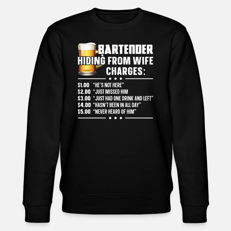 Bartender Mixologist Bartender - Stanley/Stella Unisex Bio-Sweatshirt CHANGER - Schwarz