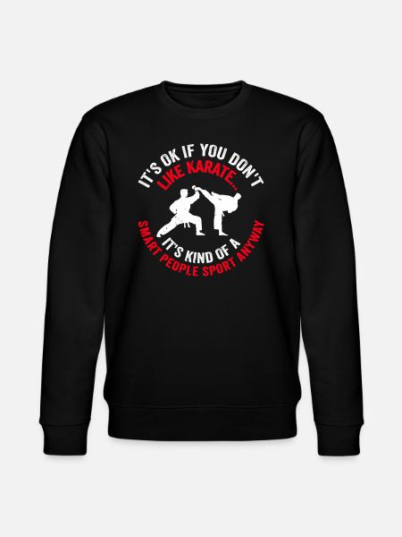 Karate Citater Karate Ordsprog Karate Fighter - Stanley/Stella økologisk unisex-sweatshirt CHANGER  - sort