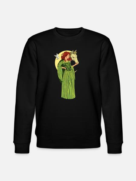 Gud for keltisk mytologi - Rhiannon - Stanley/Stella CHANGER økologisk unisex-sweatshirt - svart