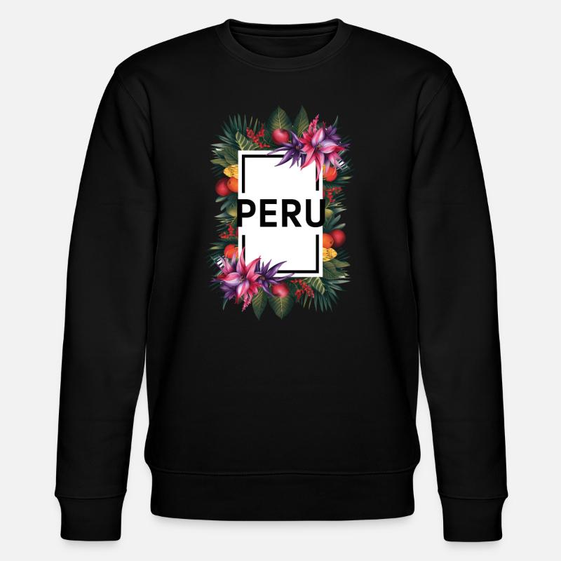 Machu Picchu Geschenk - Stanley/Stella Unisex Bio-Sweatshirt CHANGER  - Schwarz