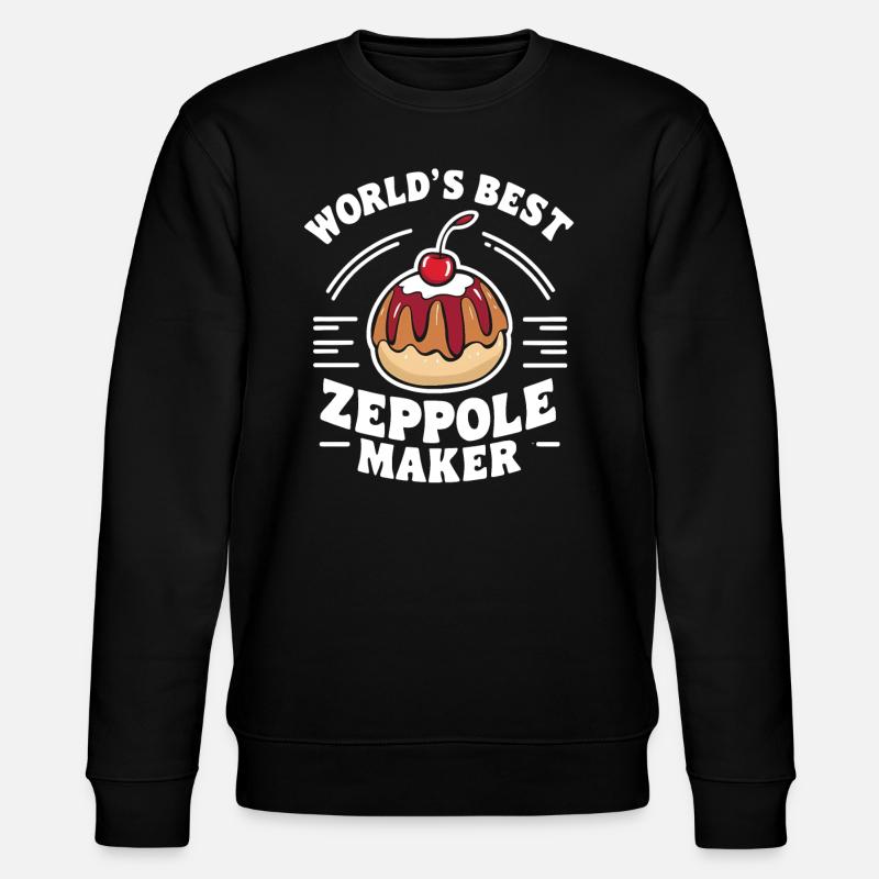 Zeppole Gebäck Geschenk - Stanley/Stella Unisex Bio-Sweatshirt CHANGER  - Schwarz
