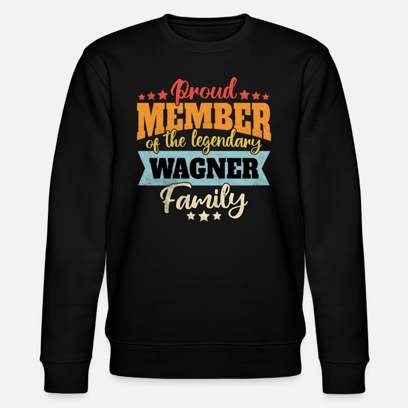 Name Wagner - Stanley/Stella Unisex Bio-Sweatshirt CHANGER  - Schwarz