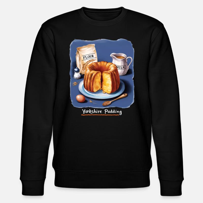Yorkshire Pudding Geschenk - Stanley/Stella Unisex Bio-Sweatshirt CHANGER  - Schwarz