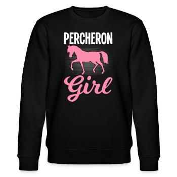 Percheron Girl Horse Lover Horse Girl - Sweat bio CHANGER Stanley/Stella Unisexe - noir - Devant - Nik (191cm) & Marisol (170cm)