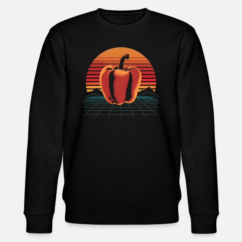 Paprika Geschenk - Stanley/Stella Unisex Bio-Sweatshirt CHANGER  - Schwarz