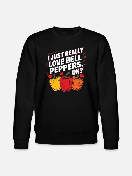 Paprika Geschenk - Stanley/Stella Unisex Bio-Sweatshirt CHANGER  - Schwarz