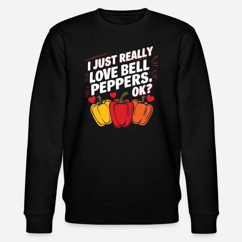 Paprika Geschenk - Stanley/Stella Unisex Bio-Sweatshirt CHANGER  - Schwarz