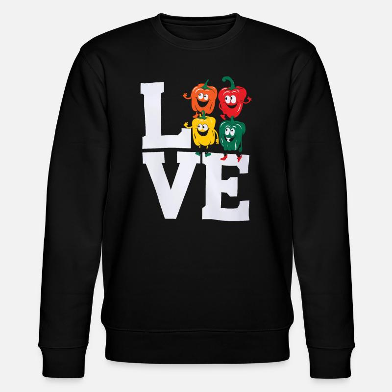 Paprika Geschenk - Stanley/Stella Unisex Bio-Sweatshirt CHANGER - Schwarz