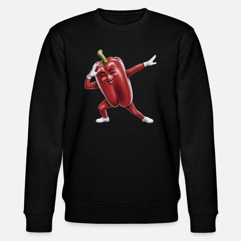 Paprika Geschenk - Stanley/Stella Unisex Bio-Sweatshirt CHANGER  - Schwarz