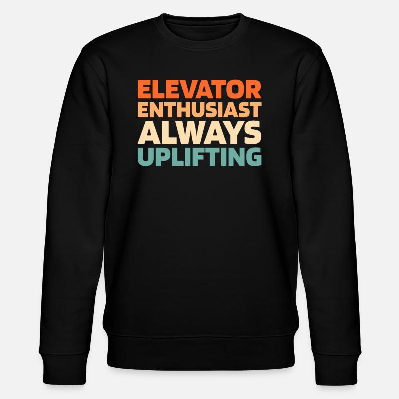 Elevator Elevator - Stanley/Stella CHANGER Unisex Organic Sweatshirt - black