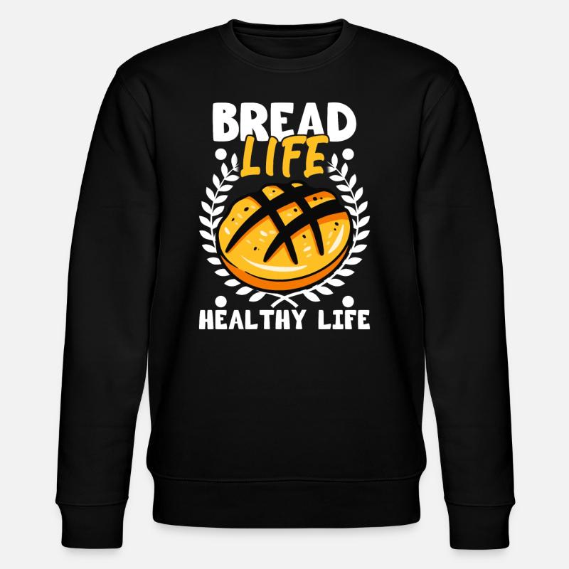Brotbacken Brotbackautomat - Stanley/Stella Unisex Bio-Sweatshirt CHANGER  - Schwarz