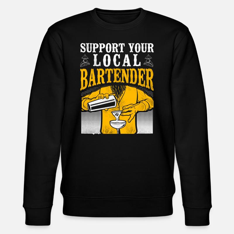 Bartender Mixologue Soutenir votre - Sweat bio CHANGER Stanley/Stella Unisexe - noir