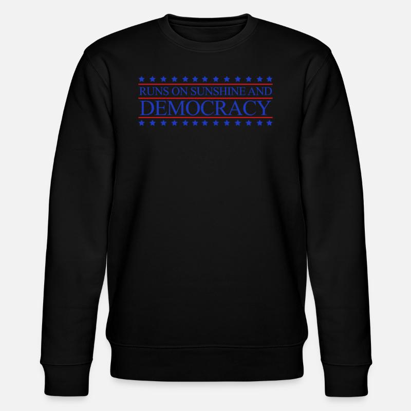 Democracy Democratic Elections - Stanley/Stella Unisex Bio-Sweatshirt CHANGER  - Schwarz