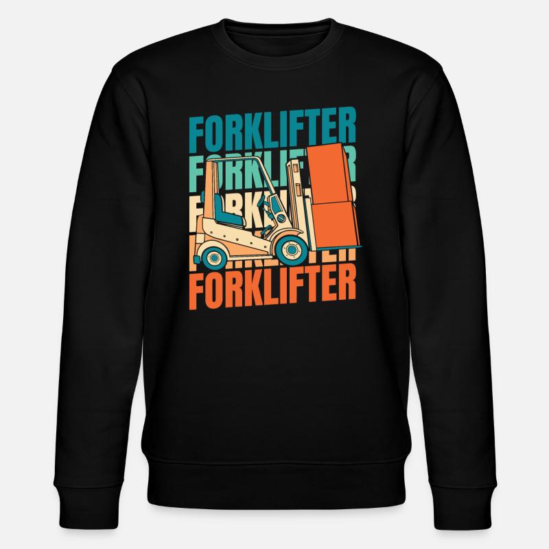 Gabelstapler Staplerfahrer - Stanley/Stella Unisex Bio-Sweatshirt CHANGER  - Schwarz