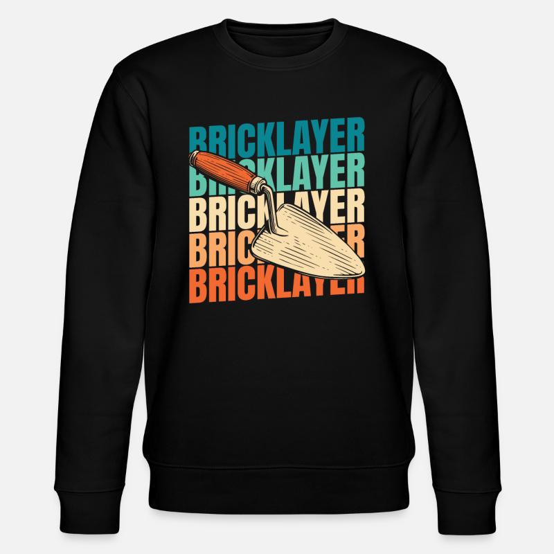 Bricklayer - Stanley/Stella CHANGER Unisex Organic Sweatshirt - black