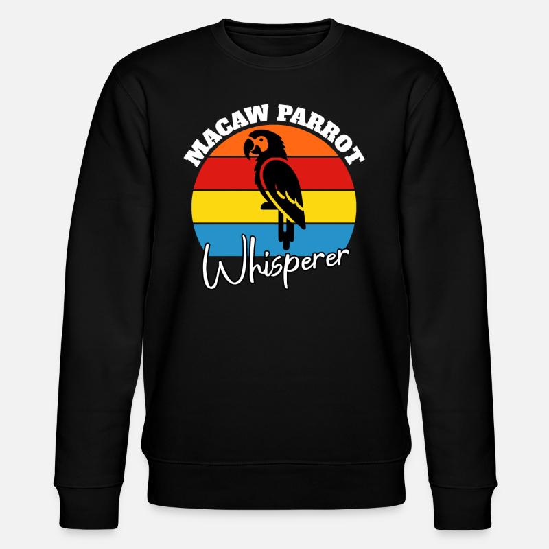 Papageie Flüsterer - Stanley/Stella Unisex Bio-Sweatshirt CHANGER  - Schwarz