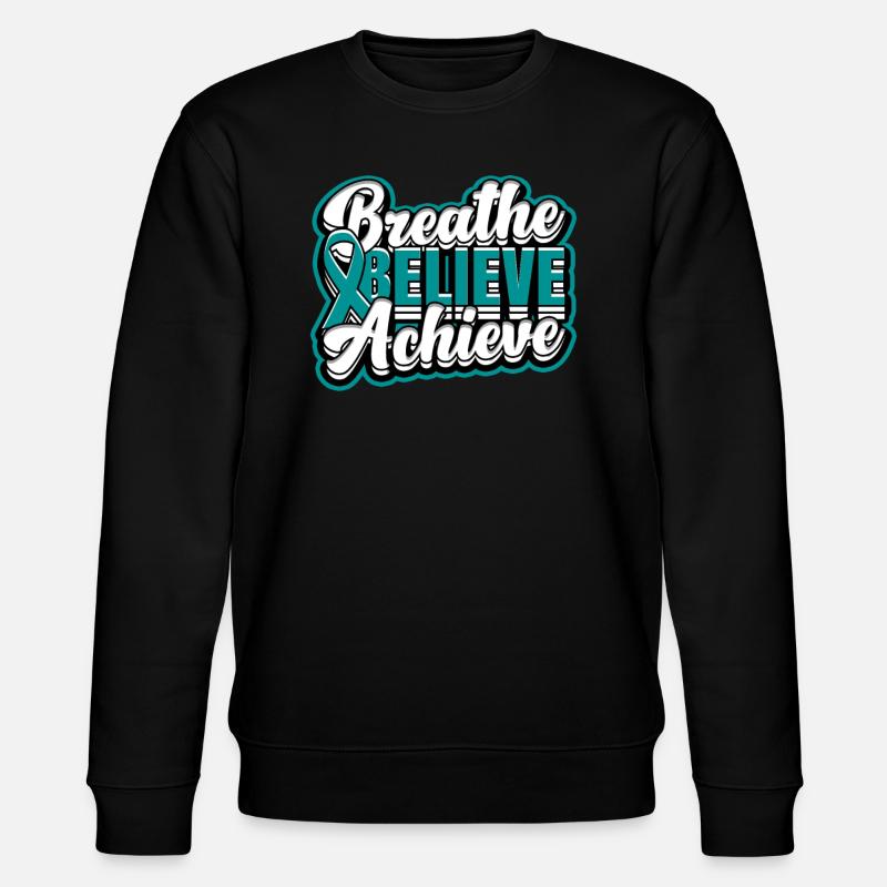 Detoxification Addicted Belive Achieve - Stanley/Stella CHANGER Unisex Organic Sweatshirt - black
