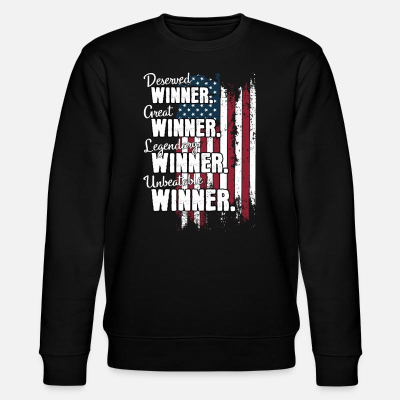 Gagnant Gewinner US - Sweat bio CHANGER Stanley/Stella Unisexe - noir