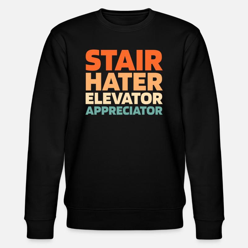 Elevator Elevator - Stanley/Stella CHANGER Unisex Organic Sweatshirt - black