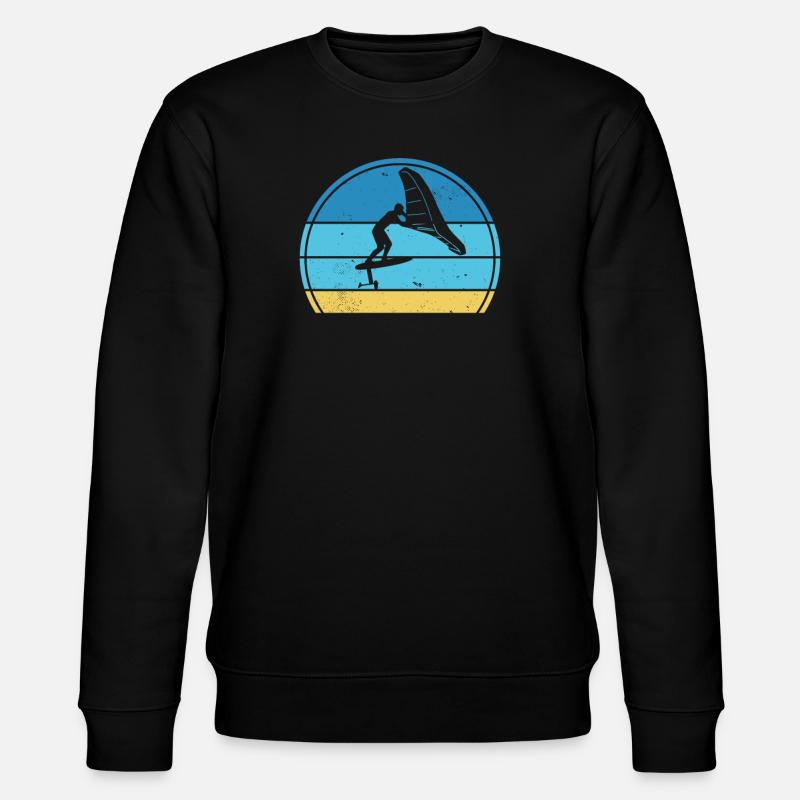 Wingfoil-Surfer Wingfoiling Hydrofoil Kitefoil - Stanley/Stella Unisex Bio-Sweatshirt CHANGER - Schwarz