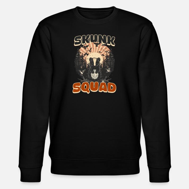 Skunk Skunk Squad - Stanley/Stella CHANGER Unisex Organic Sweatshirt - black