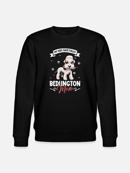 Bedlington Terrier Mom - Stanley/Stella CHANGER Unisex Organic Sweatshirt - black