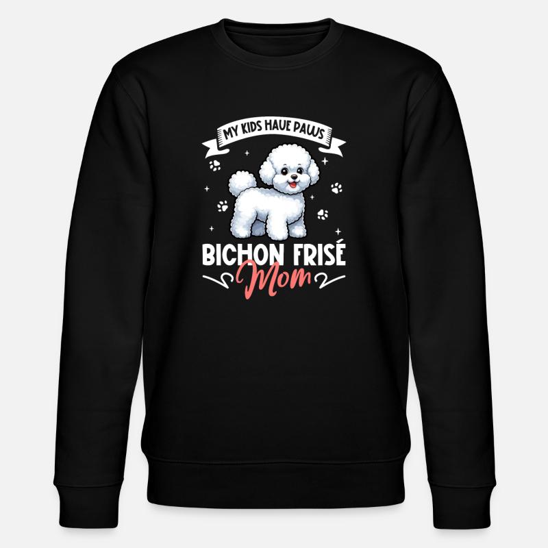 Bichon Frisé Mama - Sweat bio CHANGER Stanley/Stella Unisexe - noir