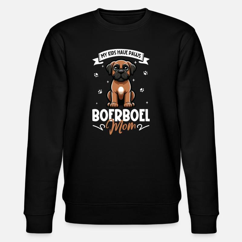 Boerboel Mama - Stanley/Stella Unisex Bio-Sweatshirt CHANGER  - Schwarz