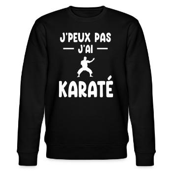 je peux pas j'ai karaté cadeau karatéka - Sweat bio CHANGER Stanley/Stella Unisexe - noir - Devant - Nik (191cm) & Marisol (170cm)