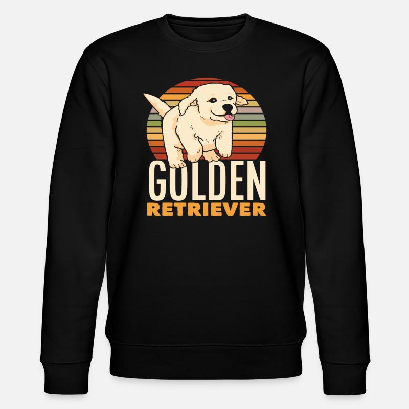 Golden Retriever rétro - Sweat bio CHANGER Stanley/Stella Unisexe - noir