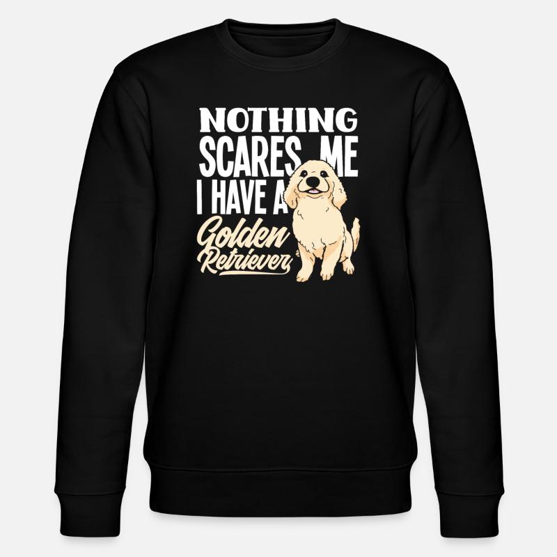 Golden Retriever Spruch Geschenk - Stanley/Stella Unisex Bio-Sweatshirt CHANGER  - Schwarz