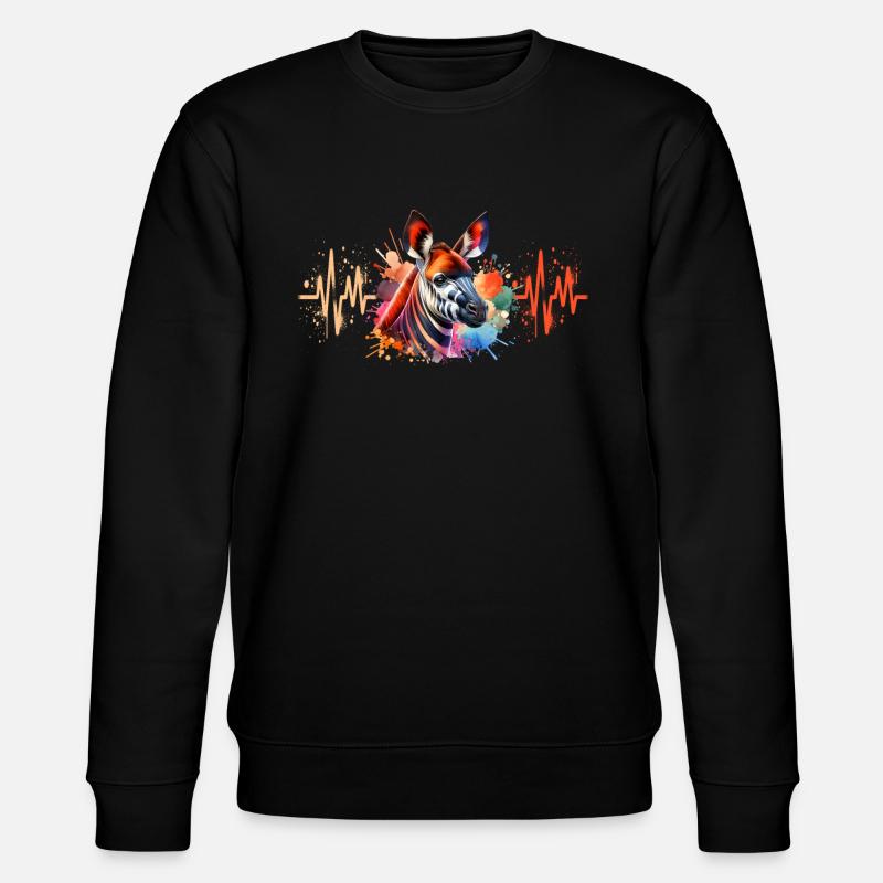 Okapi Cardio - Stanley/Stella CHANGER Unisex Organic Sweatshirt - black