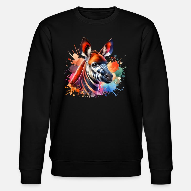 Okapi - Stanley/Stella Unisex Bio-Sweatshirt CHANGER  - Schwarz