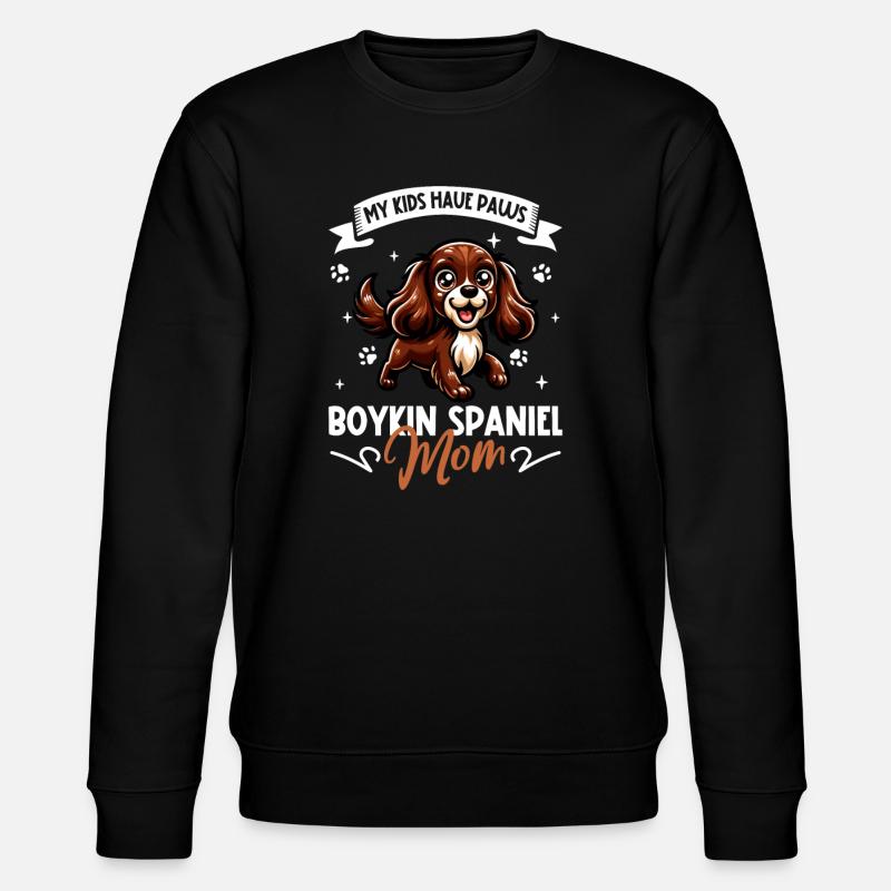 Boykin Spaniel Mama - Stanley/Stella Unisex Bio-Sweatshirt CHANGER  - Schwarz