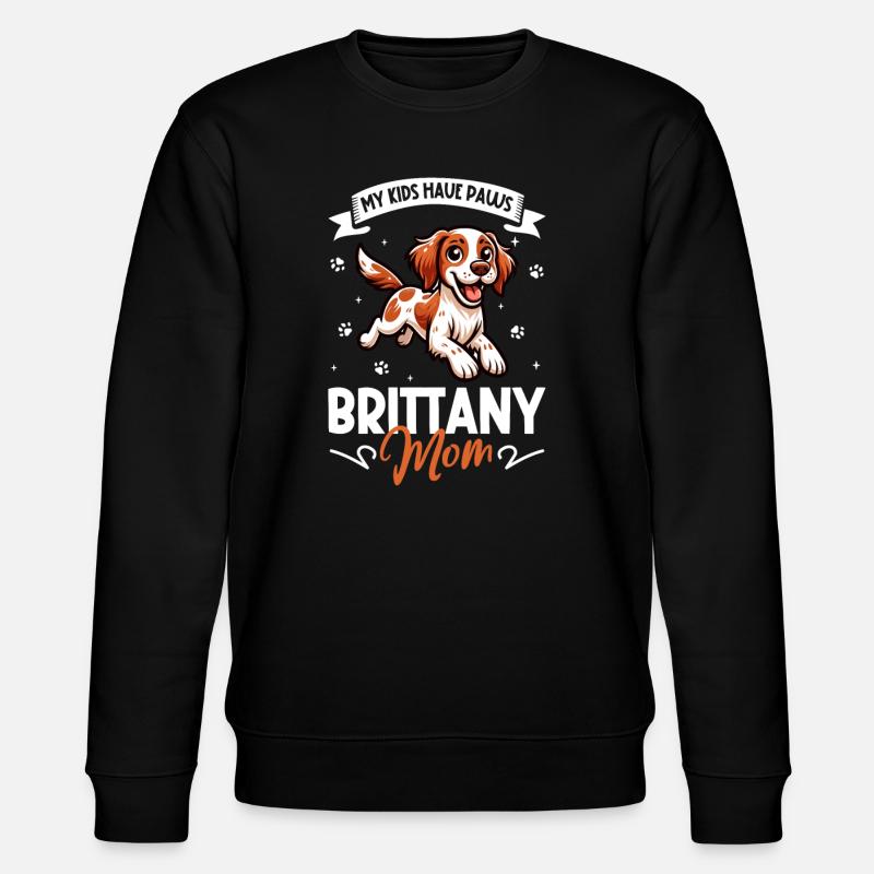 Epagneul Breton Mama - Sweat bio CHANGER Stanley/Stella Unisexe - noir