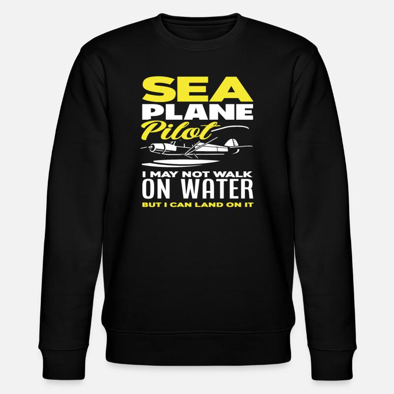 Pilote d’hydravion - Sweat bio CHANGER Stanley/Stella Unisexe - noir