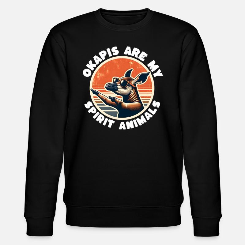 Okapi - Stanley/Stella Unisex Bio-Sweatshirt CHANGER  - Schwarz