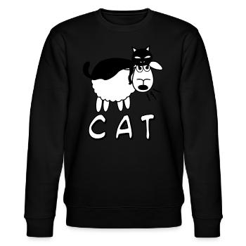 Blague sur les moutons - Sweat bio CHANGER Stanley/Stella Unisexe - noir - Devant - Nik (191cm) & Marisol (170cm)