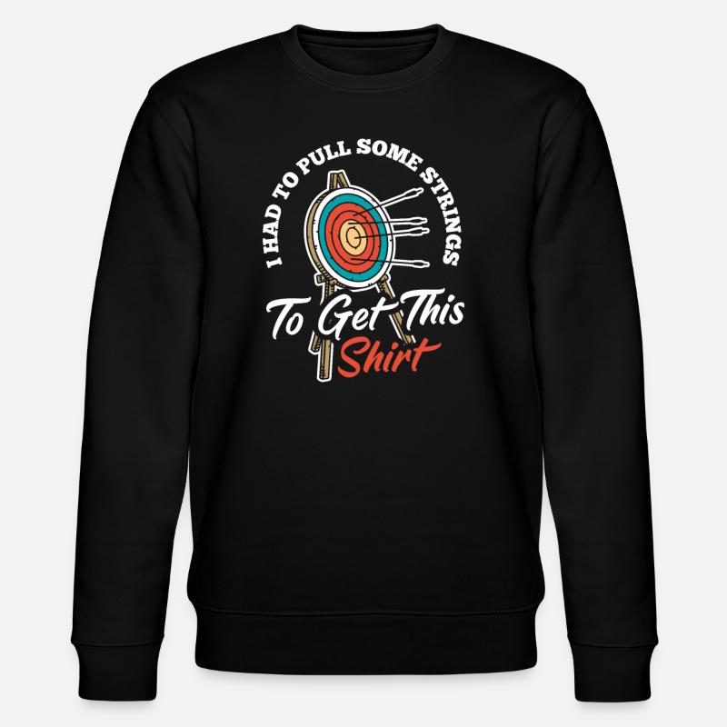 Bogenschütze Bogen Bogenschießen - Stanley/Stella Unisex Bio-Sweatshirt CHANGER - Schwarz