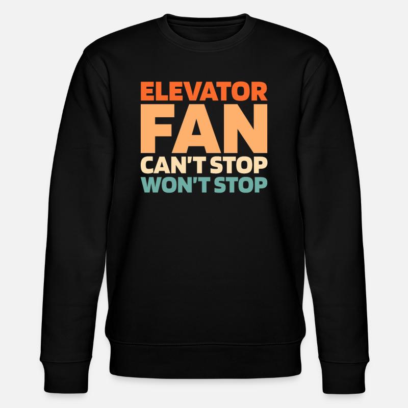 Elevator Elevator - Stanley/Stella CHANGER Unisex Organic Sweatshirt - black