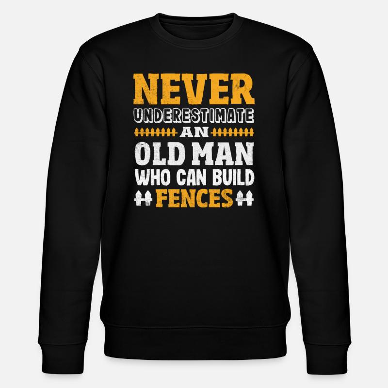Funny Fence Builder Installateur de clôture - Sweat bio CHANGER Stanley/Stella Unisexe - noir