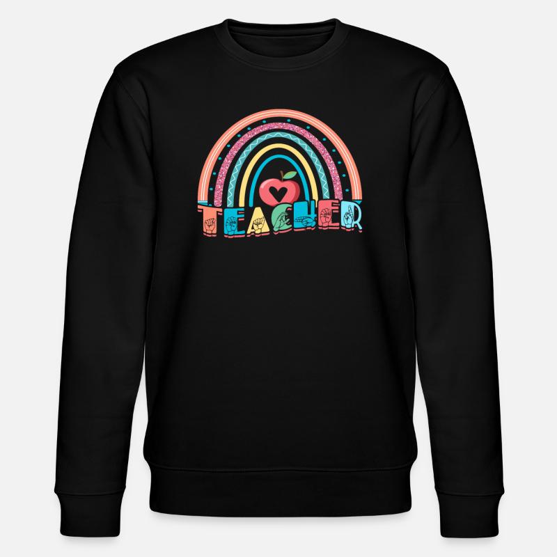ASL Sign Language Interpreter - Stanley/Stella CHANGER Unisex Organic Sweatshirt - black